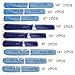 Fecedy™ 18pcs Tissue Paper Pom Poms Flower Ball for Wedding,Festival,Party Decoration (Blue)