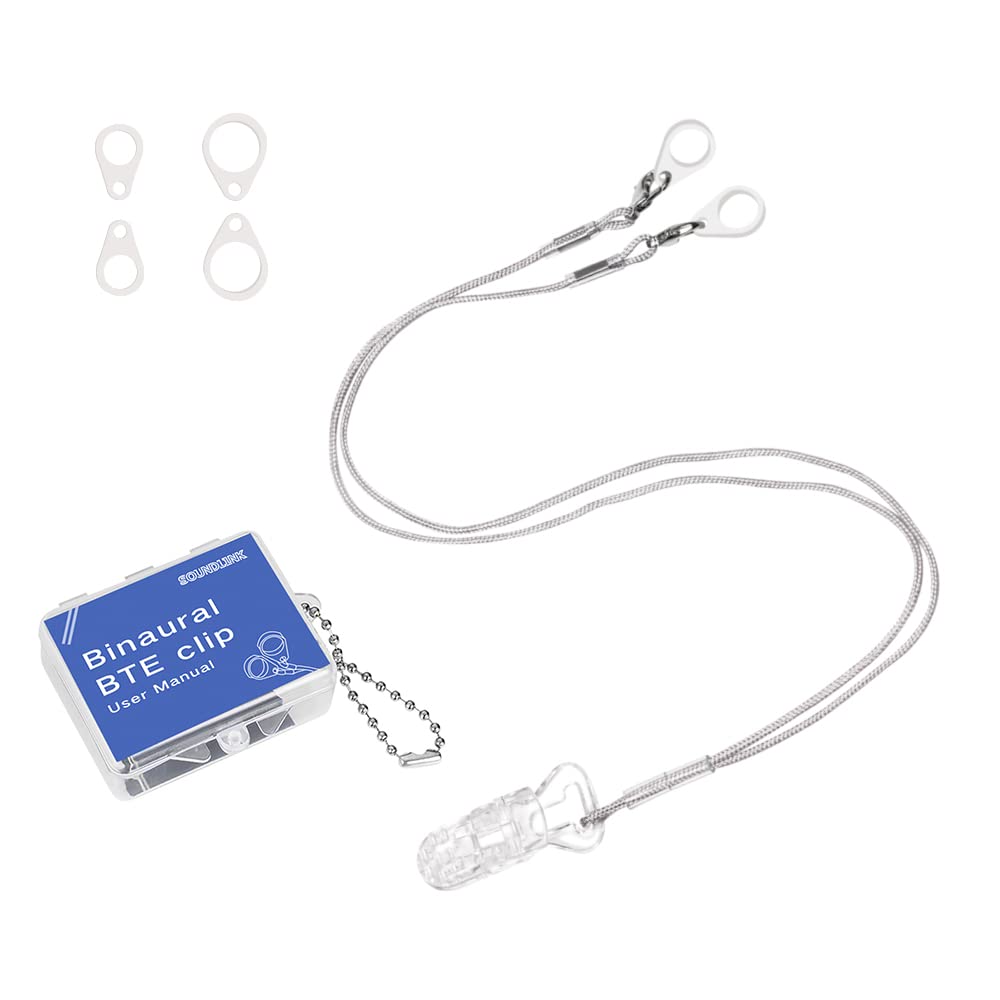 Photo 1 of Hearing Aids Clip for Adults Seniors - Portable Hang Rope Anti-lost Rope Security Clip Fixation Cord Protection Rope for Hearing Amplifiers