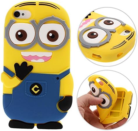 3D Despicable Me II Minions Style Silicone Case for iPhone 4 & 4S (Blue) by supermalls