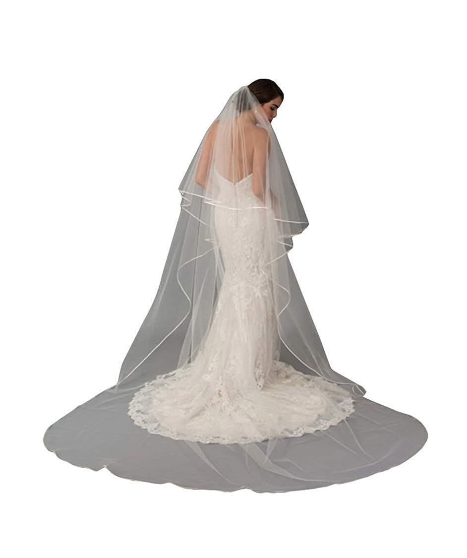 Best Wedding Veil Ivory 2 Tier 3M