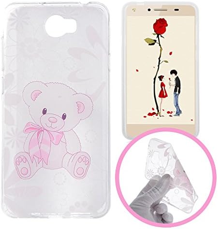 Silingsan Silicone Case for Huawei Y5 II/Y5 2 TPU Rubber Gel Cover Ultra Slim Thin Phone Skin Soft Flexible Shell Anti-Scratch Anti-Shock Protective Bumper - Toy Bear