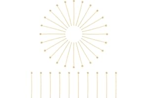 DanLingJewelry 200Pcs 304 Stainless Steel Ball Pins 24 Gauge Ball Head Pins for DIY Jewelry Making Findings - 25mm Long