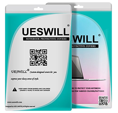 UESWILL Smooth Soft-Touch Matte Hard Shell Case Cover for MacBook Air 13" (Model: A1466/A1369) + Microfibre Cleaning Cloth, Rainbow - Thumbnail 6