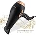 Asavea hair dryer Pro AC motor ionic (Black)