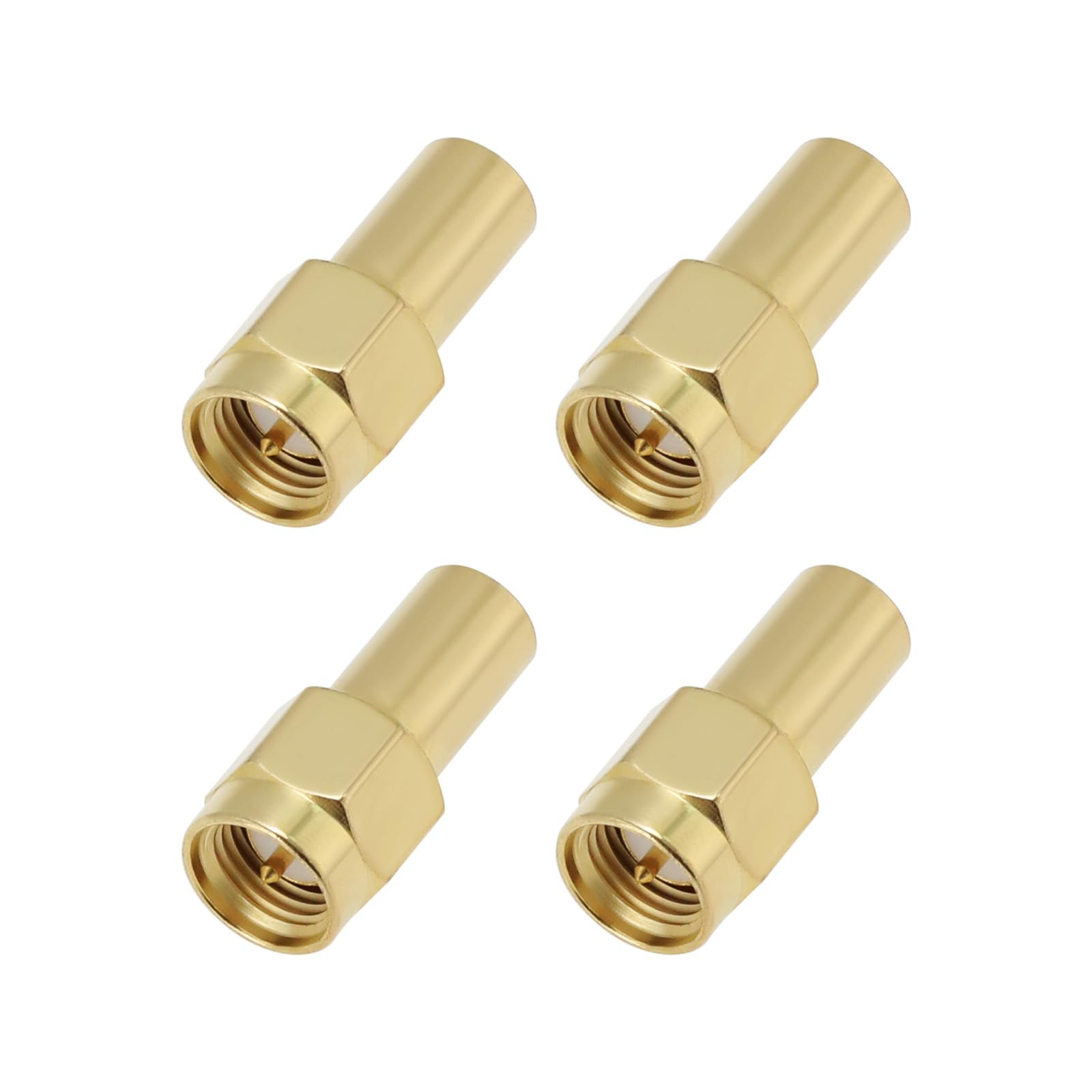 Create idea 4pcs SMA Male Connector RF Terminators SMA Male Connector 50 Ohm 3GHz SMA RF Coaxial Connectors for Antennas GPS Systems Base Stations