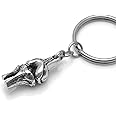 Handmade Knee Keychain, Handmade Tibia and Femur Charm in Pewter