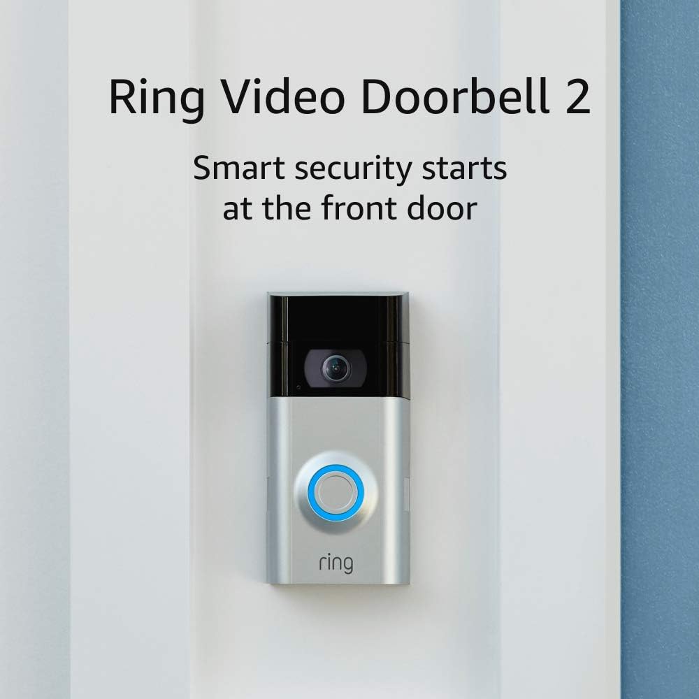 Ring Turklingel 2 Wlan Hd Video Bewegungserkennung Wechselbarer Akku Und Nachtsicht Amazon De Baumarkt