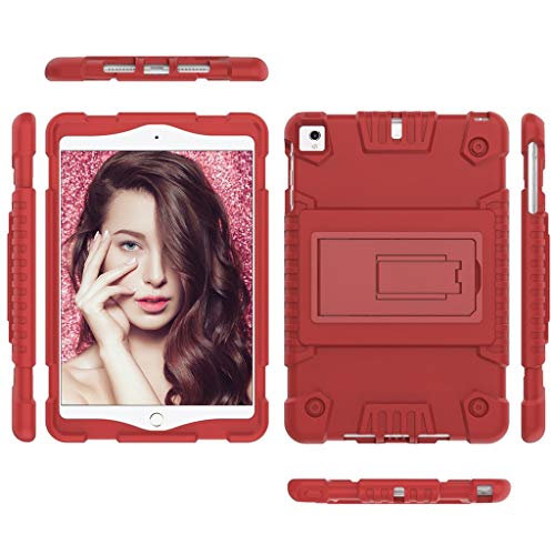 MatureGirl Shock Case for Apple 7.9 Inch iPad Mini 5 2019 Rugged Hard Stand Back Cover (for Apple 7.9 Inch iPad Mini 5 Red)