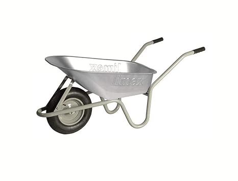 LIMEX Bauschubkarre Schubkarre Schiebekarre grau 100l Liter verzinkt ***NEU/2.WAHL*** (Generalüberholt)