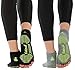 FitLeaf Toeless Yoga Socks for Women – Non Slip Grip Half Toe Socks for Pilates, Ballet, Barre – 2 Pairs