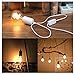 Swpeet 4 Pcs E26 Hanging Lantern Cord with On/Off Switch, Light Socket with 10.86 Inch Extension Cord Cable, White Pendant Light Socket Cord for Kitchen/Bedroom/Bathroom/Restaurant/Cafe Shop