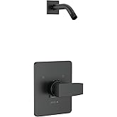 Delta T14267-LHD-PP Modern Shower Only Trim Package - Less Shower Head - Matte Black