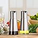 Oil and Vinegar Dispenser Set - Vakoo Stainless Steel Protective Olive Oil Dispenser and Leak Proof Soy Sauce Cruet - Salad Oil Dispensing Bottle Set