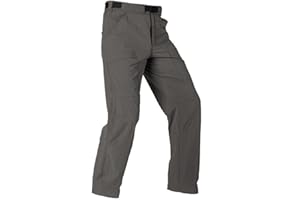 FREE SOLDIER Men's Outdoor Cargo Hiking Pants with Belt Lightweight Waterproof Quick Dry Tactical Pants Nylon Spandex