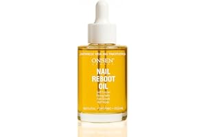Onsen Secret Nail & Cuticle Repair Oil (35ml) - Dry Oil Formula - Japanese Tsubaki, Tea Tree & Jojoba - Strengthens Nails, Re
