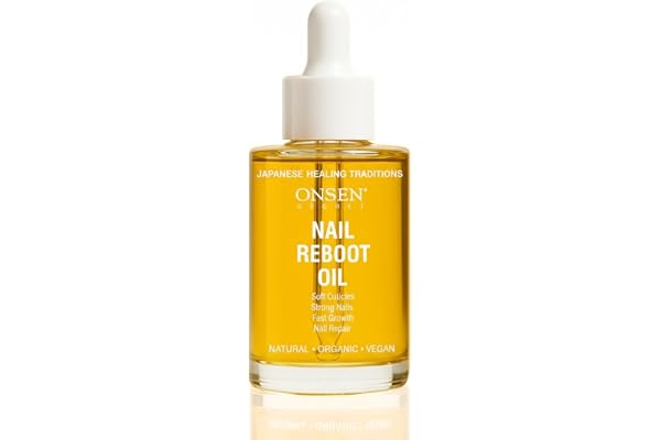 Onsen Secret Nail & Cuticle Repair Oil (35ml) - Dry Oil Formula - Japanese Tsubaki, Tea Tree & Jojoba - Strengthens Nails, Re