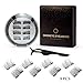 Dual Magnetic Eyelashes 0.2mm Ultra Thin Magnet Lightweight & Easy to Wear Best 3D Reusable Eyelashes Extensions (8 pc with tweezers)