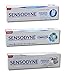 Sensodyne: Set of 3 Toothpastes with NovaMin (Protezione Completa, Ripara e Proteggi, Ripara e Proteggi Whitening) * 2.53 Fluid Ounce (75ml) Packages * [ Italian Import ]