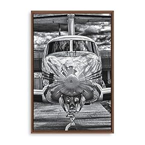 Framed Canvas Wall Art Aviation Machinery Canvas Prints Home Artwork Decoration for Living Room,Bedroom - 24x36 inches