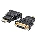 HDMI to DVI Adapter, CableCreation [2-Pack] Bi-Directional HDMI Male to DVI Female Converter, 1080P DVI to HDMI Conveter, 3D for PS3,PS4,TV Box,Blu-ray,Projector,HDTV,0.15M Black primary
