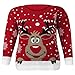 Fashion-women Novelty Rudolph Xmas Christmas Snowflake Jumper