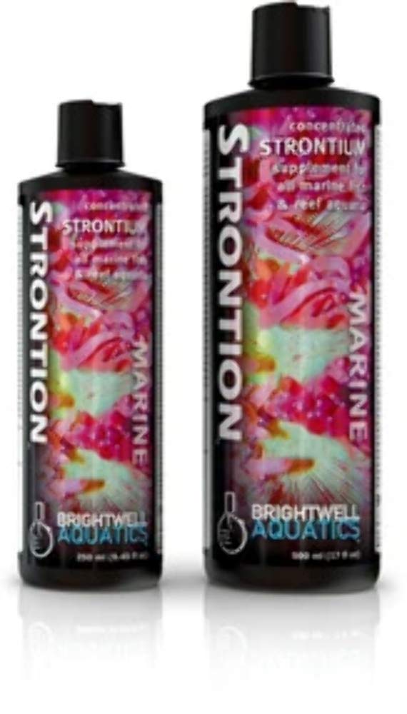Brightwell Aquatics Strontion High-Strength Ionic Strontium Supplement for Reef Aquariums Supports Coral Skeletal Growth Aragonite Formation SPS LPS, 20L