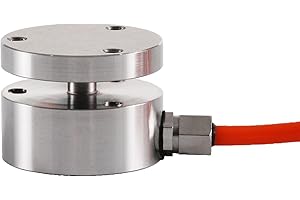 QILICHUANGAN Mini Load Cell Sensor Tension and Compression Force Weight Pressure Sensor,Bellows Type for Scale,Accuracy 0.2% Diameter φ25 mm for Small Space Range (0-1000KG)