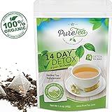 PureTea 14 Day Teatox Detox Herbal Tea (14 Tea Bags) Detox Tea for Weight Loss and Belly Fat, Body Cleanse and Appetite Control, Gentle Energy, Natural Detox Supplement for Women and Men