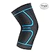 Knee Brace Compression Knee Sleeve Support for Sports, Running, Jogging, Basketball, Joint Pain Relief, Arthritis and Injury Recovery, Men and Women, Blue, Single