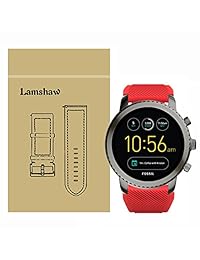 Lamshaw Classic   Correa de repuesto de silicona para Fossil Q Explorist Smartwatch