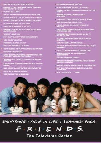 Friends TV Quotes Poster, Size (24x36)