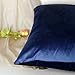 Artcest Set of 2, Cozy Solid Velvet Throw Pillow Case Decorative Couch Cushion Cover Soft Sofa Euro Sham with Zipper Hidden, 18