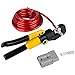 Parts Express 12 Ton Hydraulic Crimp Tool with 8 Dies for Terminals 12 to 2/0 AWG