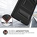 MoKo Case Fit iPad Mini 4 - Silicone + Black Hard Polycarbonate Protector Cover Case with Foldable Stand & Built-in Screen Protector/Bumpers Fit Apple iPad Mini 4 2015 Tablet, Black