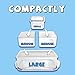 Lunch Container, Smart Bento Lunch Box, Reusable Food Container Portion Control Food Organizer with 2 Compartments and One Sauce Container with Lid, for Work and School for Men, Women, Boys, Girls