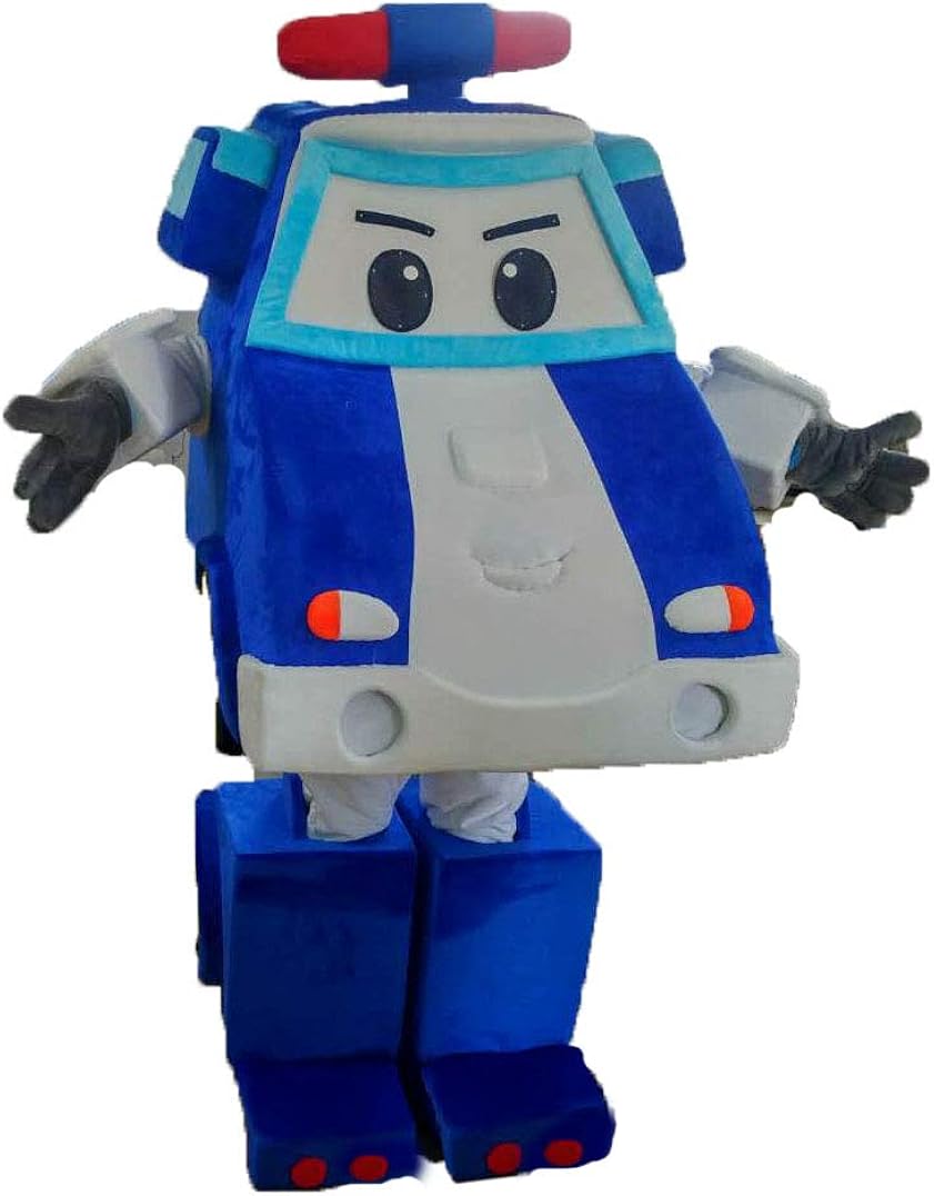 ARIS Adult Funny Robocar Poli Mascot Costume for Party Cartoon Mascots