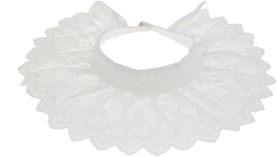 Amazon Dovewill 女性 レース コットン シャツの襟 偽襟 付け襟 重ね着 丸襟 13種類選べる 13 服 ファッション小物 通販