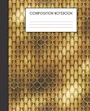 Composition Notebook: Faux Iridescent Mermaid Scales Glam College Ruled Notebook Lined School Journal