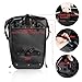 Waterfly 25L Bike Panniers Bag Waterproof Bike Saddle Bag Extensible Bicycle Rear Seat Bag Shoulder Bag with Rain Cover for Riding Cycling (Black (2 Pack))thumb 4