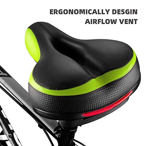 Roguoo Bike Seat, Most Comfortable Bicycle Seat Dual Shock Absorbing