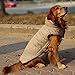 Kuoser Warm Dog Coat, Waterproof Dog Coats for X-Small Dogs, Adjustable Durable Doggie Winter Jacket Reversible Cozy Puppy Cold Weather Apparel from Small to Large Breed, Brown XS