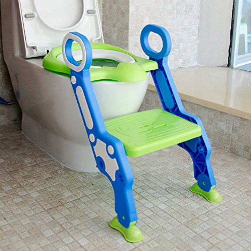 image for Early Things Company Potty Training seat with Ladder, Step-Stool Ladde