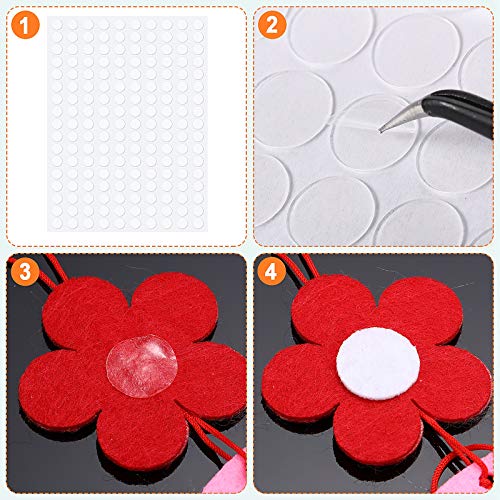 Double Sided Adhesive Dots Clear Glue Point Tape Stickers Balloon Glue Round No Traces Strong