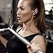 HiGoing Wireless Sport Headphones Bluetooth Earbuds with Mic Workout Sweatproof Running Earphones with Earhook Stereo Noise Cancelling Headset, Black/Gray