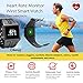 LUOOV Big Black Waterproof Heart Rate Smart Activity Tracker for Android and IOS