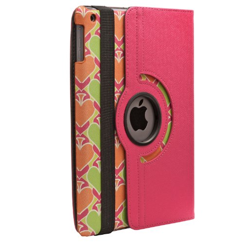 Aduro ROTATA 360 Degrees Rotating Case Cover Folio w/Stand for Apple iPad Air (Punchy Aces)