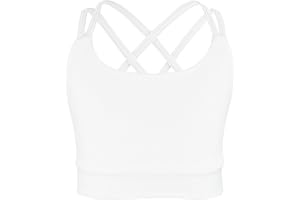 SEAUR Girls Athletic Tank Tops Sleeveless Workout Crop Vest Shirt Activewear Sports Tennis Dancewear