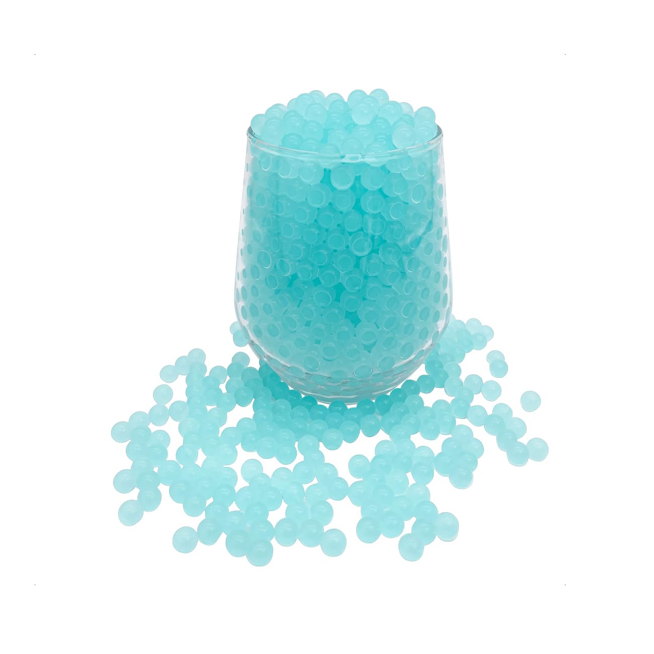 KONFEN Water Beads 20000 Pcs Light Blue Crystal Beads for Vases, 100g 7-8mm Vase Fillers — image 1