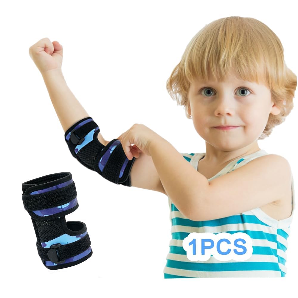 NEPPT Thumb Sucking Deterrent Guard for Kids Finger Sucking Stop for Toddlers Kids Nail Biting Treatment Anti Nose Picking Thumb Glove Brace Sucker Stopper for Elbow Brace (1PCS)
