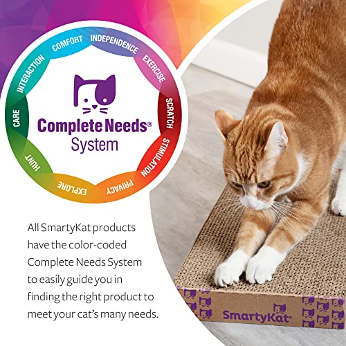 SmartyKat Super Scratcher+ Corrugated Cat Scratcher, Catnip
